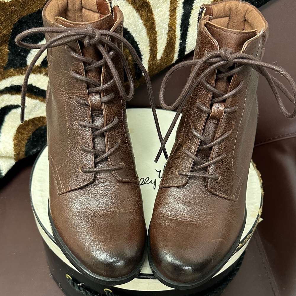 Clarks Dark Brown Ankle Booties